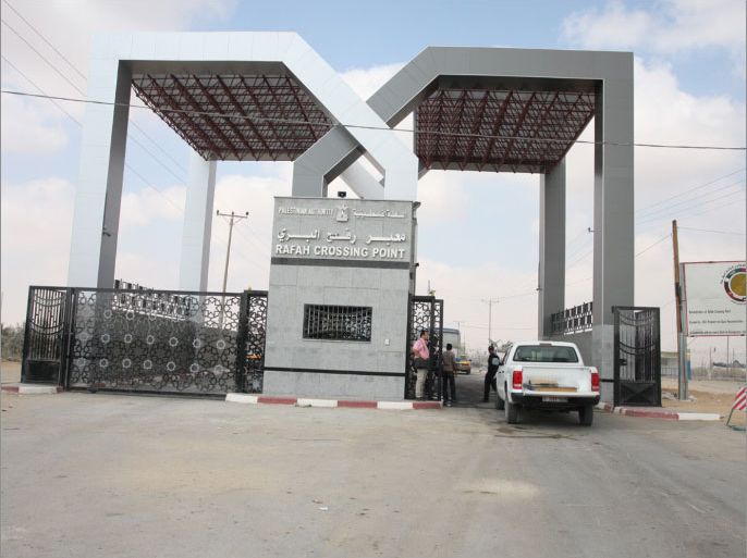 مدخل معبر رفح من الجهة الفلسطينية