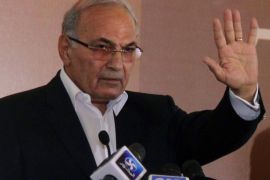 Egyptian presidential candidate Ahmed Shafiq attends a press conference in Cairo on June 14, 2012 after Egypt's top court rejected law barring him from standing in a tense presidential poll runoff. AFP