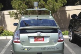 Google's self-driving cars may soon appear on Nevada roads, where the state's Department of Motor Vehicles approved the nation's first autonomous vehicle license. (Reuters / Nevada Department of Motor Vehicles/Handout)