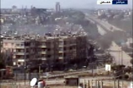 تعرض حي الخالدية بمدينة حمص لقصف من الجيش النظامي السوري
