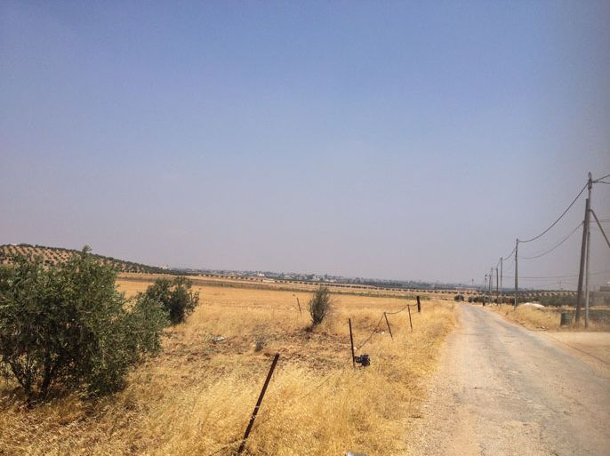 صورة من قرية الطرة الاردنية في اخر نقطة قبل الحدود الاردنية السورية