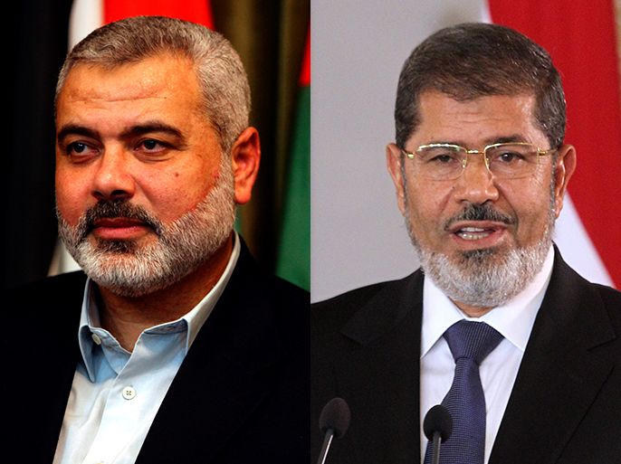 كومبو لاسماعيل هنية ومحمد مرسي