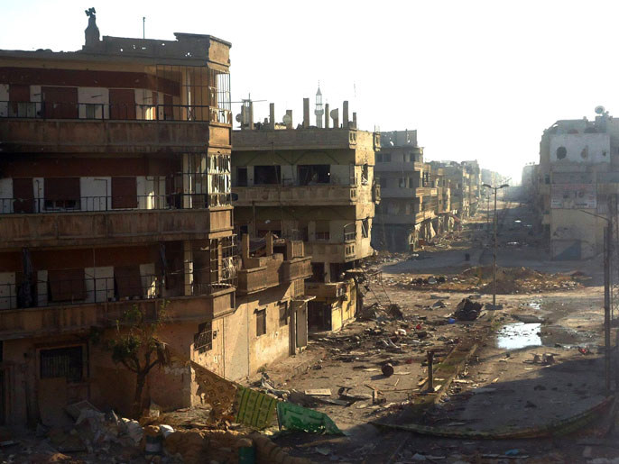 أحياء حمص القديمة تحت القصف منذ أكثر من شهر (الفرنسية)