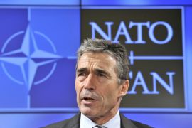 NATO Secretary General Anders Fogh Rasmunssen responds to questions during his monthly press conference on July 2, 2012 at the Residence Palace close to the EU Headquarters in Brussels. AFP