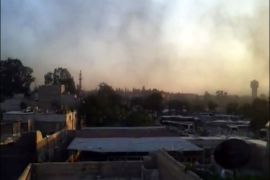 اشتباكات عنيفة بين الجيشين الحر والنظامي بحي الميدان وأحياء أخرى في العاصمة السورية دمشق.
