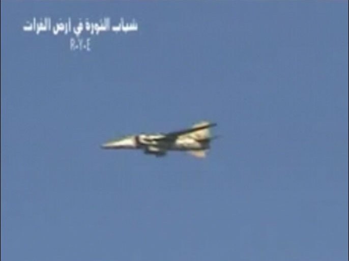 إسقاط طائرة حربيـة سورية طراز ميغ 23 بدير الزور