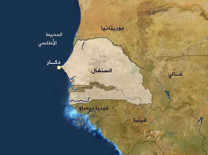 خريطة السنغال - قديمة الرجاء عدم الاستخدم