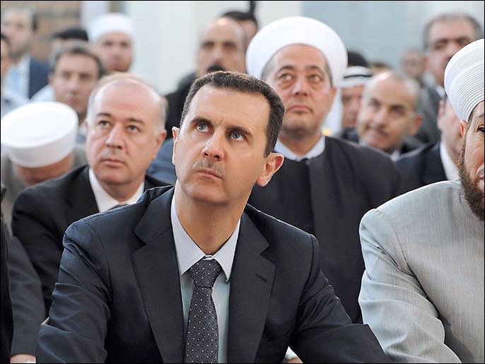 صلاة العيد لم يؤدها الأسد في الجامع الأموي كما جرت العادة 