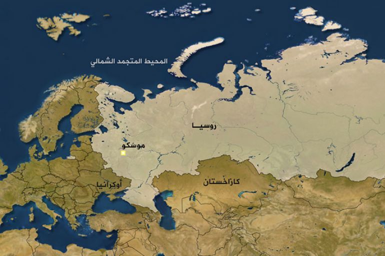 خريطة روسيا - قديمة الرجاء عدم الاستخدم