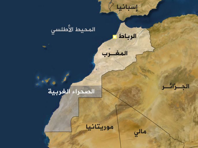 خريطة مغرب الصحراء الغربية - قديمة الرجاء عدم الاستخدم