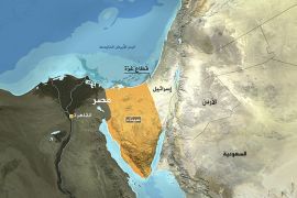 خريطة سيناء - خريطة مصر