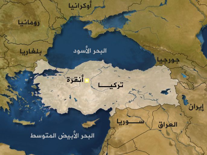 خريطة تركيا - قديمة الرجاء عدم الاستخدم