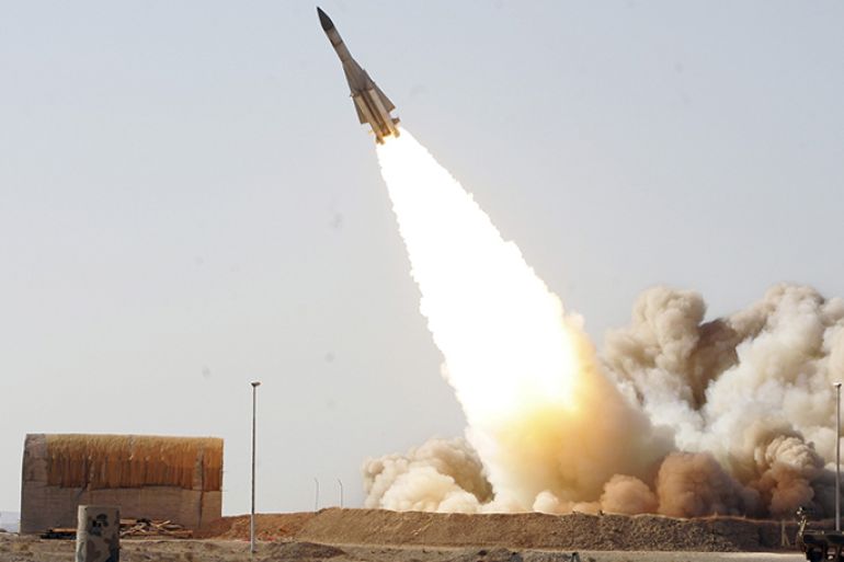 Caption:EDITORS' NOTE: Reuters and other foreign media are subject to Iranian restrictions on their ability to film or take pictures in Tehran. An undated photo released by Iran's Army on November 20, 2010 shows an anti-aircraft missile S-200 being launched during a war game from an unknown location in Iran.