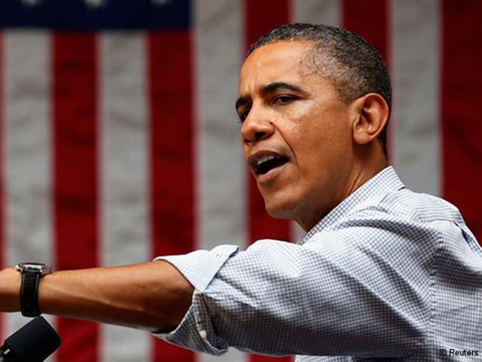 ‪أوباما تعهد بالوقوف في وجه الاحتجاجات ضد بلاده‬  (دويتشه فيلله)
