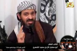 Deputy leader of al Qaeda in Yemen, Said al-Shehri, a Saudi national identified as Guantanamo prisoner number 372, speaks in a video posted on Islamist websites, in this January 24, 2009 file frame grab. Yemeni armed forces have killed al-Shehri, a man seen as the second-in-command of Al Qaeda in the Arabian Peninsula (AQAP),