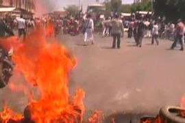 مظاهرات في صنعاء امام السفارة الامريكية