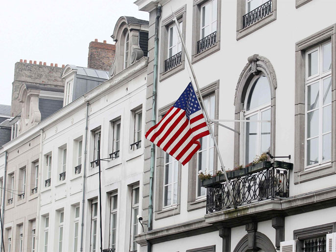 السفارة الأميركية تقع في منطقة شديدة التحصين (رويترز-أرشيف)