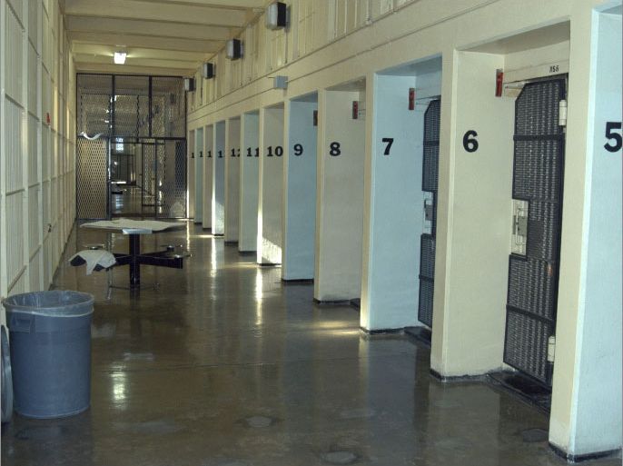 A handout picture shows the North Segregation unit at San Quentin prison in California, November 23, 2005. San Quentin prison is California's oldest correctional facility and houses the state's only gas chamber. Picture taken November 23, 2005.