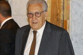 UN peace envoy Lakhdar Brahimi arrives in a hotel in Damascus on September 13, 2012 on his first visit to the strife-torn country since his appointment two weeks ago. Brahimi arrived in Syria to hold talks with the government and with representatives of the Syrian opposition and civil society. AFP