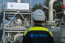epa03413714 The logo of the company Nord Stream is seen at an on-land station of the second line of the Baltic Sea pipeline in Lubmin, Germany, 28 September 2012. The gas transport will be opened on 08 October in Wyborg, Russia, and it will merely be a symbolic act. There is already Russian gas on the second line of pipes, through which is delivered over 1,200 km distance to Germany. EPA/STEFAN SAUER