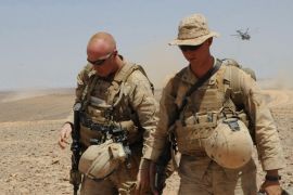 جنود امريكيين خلال مشاركتهم بمناورات الاسد المتاهب جنوب الاردن في مايو - ايار الماضي