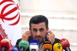 Iranian President Mahmoud Ahmadinejad, current chair of the Non-Aligned Movement, speaks during a press conference at the Bayan Palace in Kuwait City on October 17, 2012, where he is attending the Asia Cooperation Dialogue (ACD) summit. Founded in Thailand in 2002, the ACD has 32 members including China, Japan, India and South Korea in addition to major oil producers in the Gulf, Iran and Russia. AFP PHOTO/YASSER AL-ZAYYAT