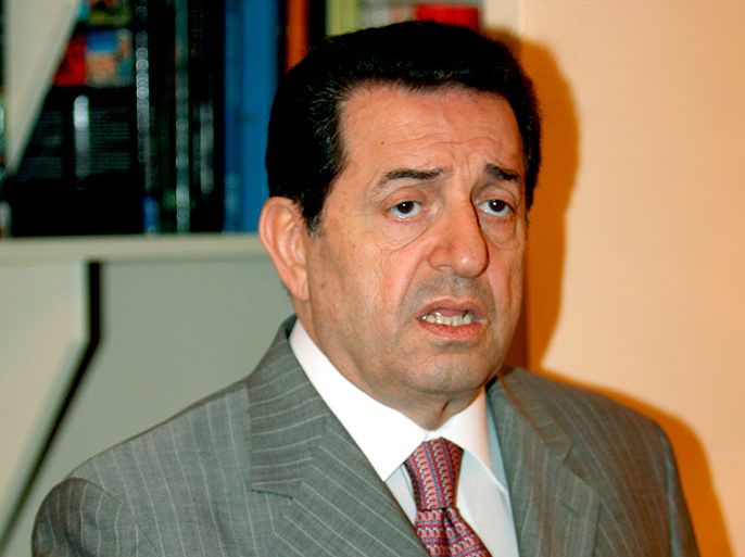 Lebanese Member of Parliament and presidential candidate Boutros Harb speaks during an interview in Beirut, Lebanon on 05 November 2007. Harb has been nominated for the post by the pro-government March 14 bloc. In Lebanon, the president is elected by the parliament. EPA/NABIL MOUNZER