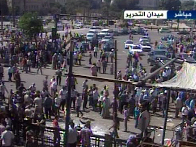 المتظاهرون طالبوا بإعادة التحقيقفي قضية موقعة الجمل (الجزيرة)