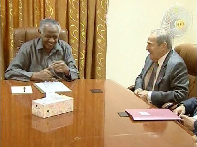 صورة من خبر المباحثات بين مساعد الرئيس السوداني نافع علي نافع والمبعوث الأميركي للسودان برنستون ليمان