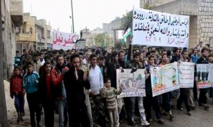 عدة تظاهرات في سوريا اليوم للتنديد بممارسات النظام في جمعة اطلق عليها الناشطون "أوان الزحف إلى دمشق"