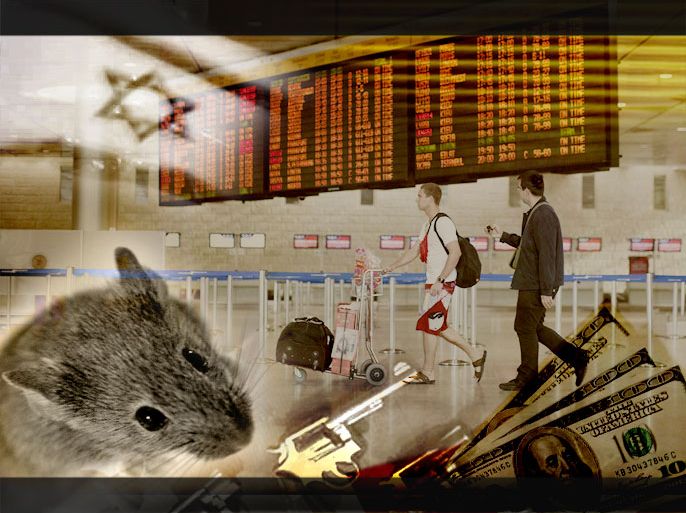 عمليات الكشف عن الأسلحة والمخدرات والأموال المهربة عبر المطارات عبر استخدام فئران
