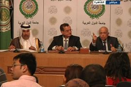 المؤتمر الصحفي بعد اجتماع وزراء الخارجية العرب بالقاهرة