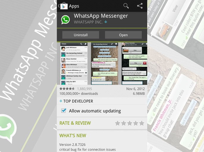 Facebook interested in buying mobile chat app WhatsApp?