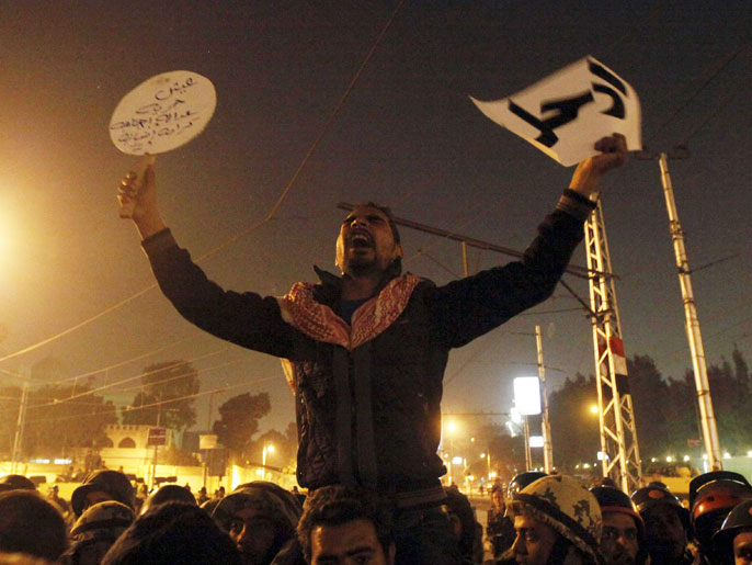 ‪الألتراس من ضمن الجماعات القليلة المنظمة في مصر‬ (رويترز)