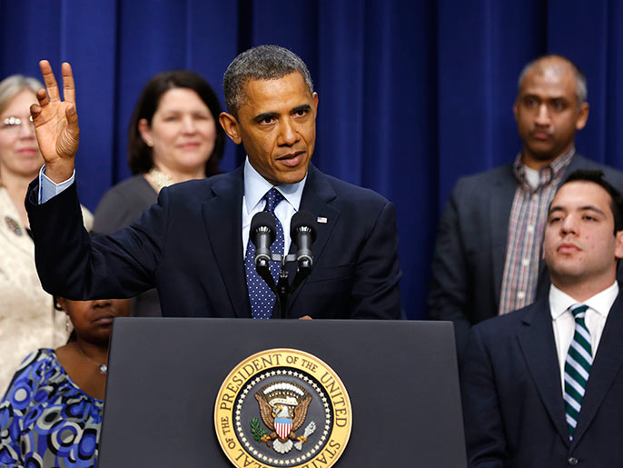 أوباما أكد في وقت سابق قرب التوصل لاتفاق لتفادي زيادة الضرائب على الأميركيين (رويترز)
