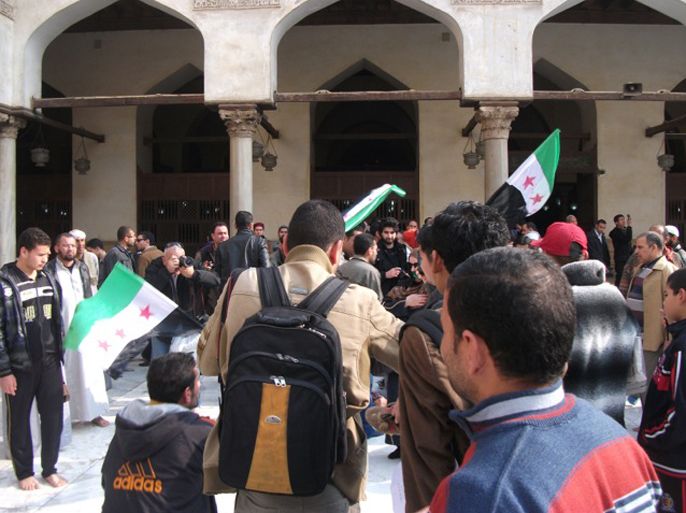 مظاهرة تأييد لسوريا بالأزهر-أبوالعُلا