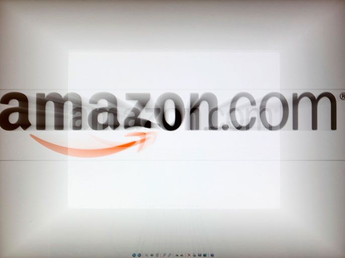 A zoomed image of a computer screen showing the Amazon logo is seen in Vienna November 26, 2012. To match Special Report TAX-AMAZON/ REUTERS/Heinz-Peter Bader (AUSTRIA - Tags: POLITICS BUSINESS)