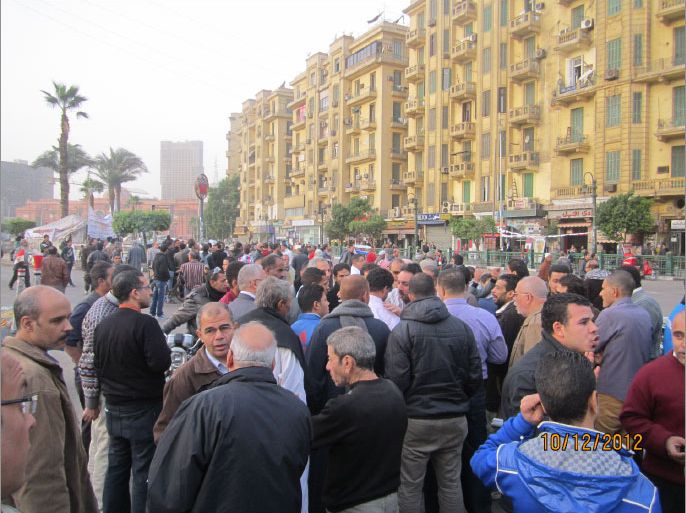 جانب منقاشات بميدان التحرير