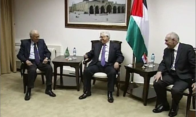 أعلان تأييد عربي كامل للقضية الفلسطينية بزيارة العربي