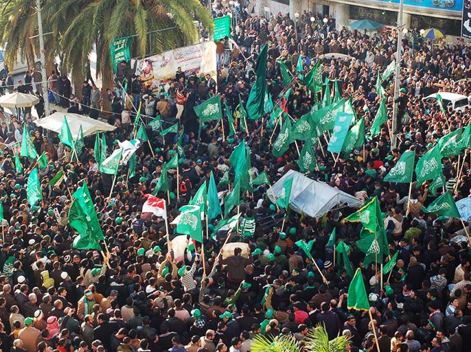 قيادات وطنية واسلامية وقيادات الفصائل شاركت بمهرجان حماس بذكرى انطلاقتها الـ25 بنابلس