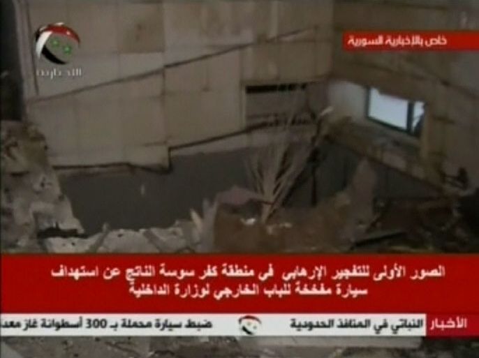 تفجيرات تستهدف موكب وزير الداخلية السوري في دمشق