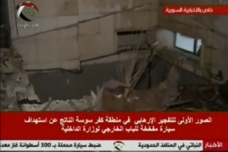 تفجيرات تستهدف موكب وزير الداخلية السوري في دمشق