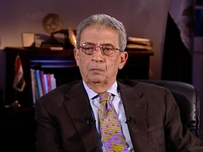 ‪‬ عمرو موسى اختير رئيسا للجنة الخمسين لتعديل دستور 2012(الجزيرة)