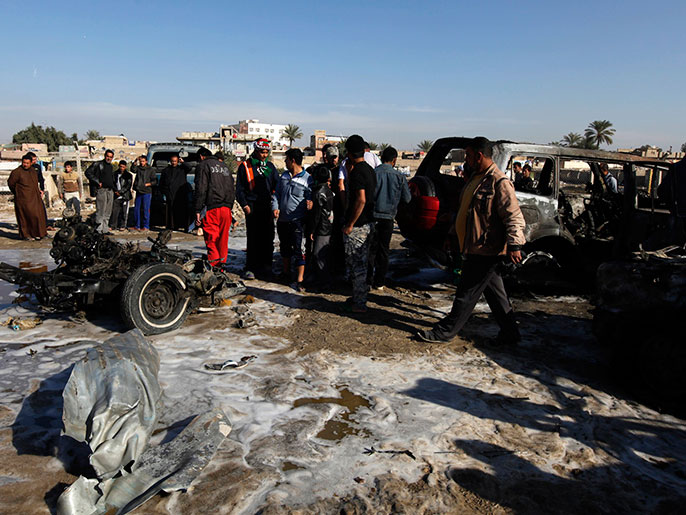 موقع انفجار سابق بالعاصمة بغداد (رويترز-أرشيف)