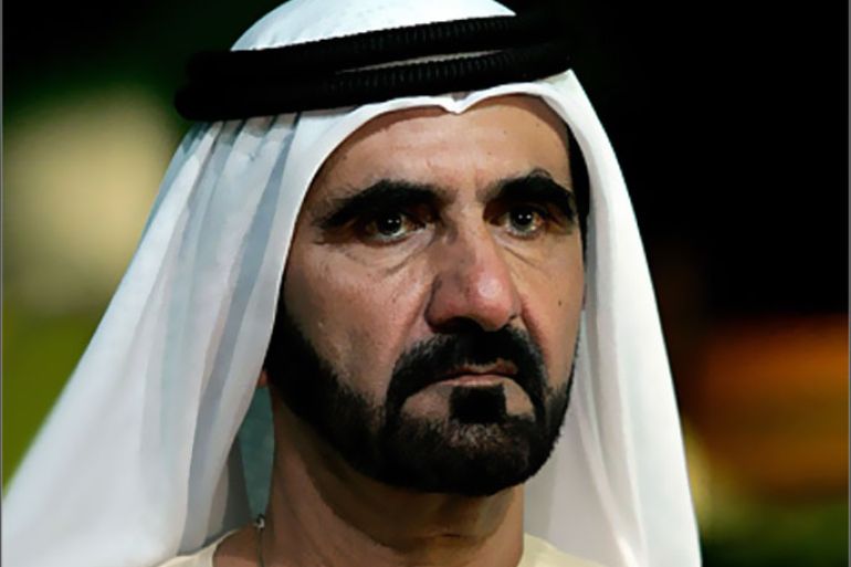 (FILES) A picture taken on September 3, 2008 shows Dubai ruler Sheikh Mohammed bin Rashed al-Maktoum, vice president and prime minister of the United Arab Emirates,