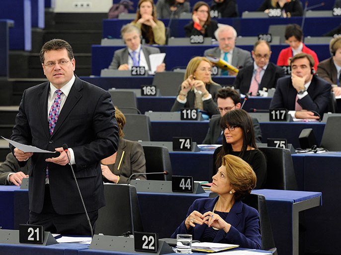 صورة من النقاش الذي سبق التصويت لاعتماد القواعد الجديدة: تشريعات جديدة لتقنين عمل وكالات التصنيف الائتماني في أوروبا