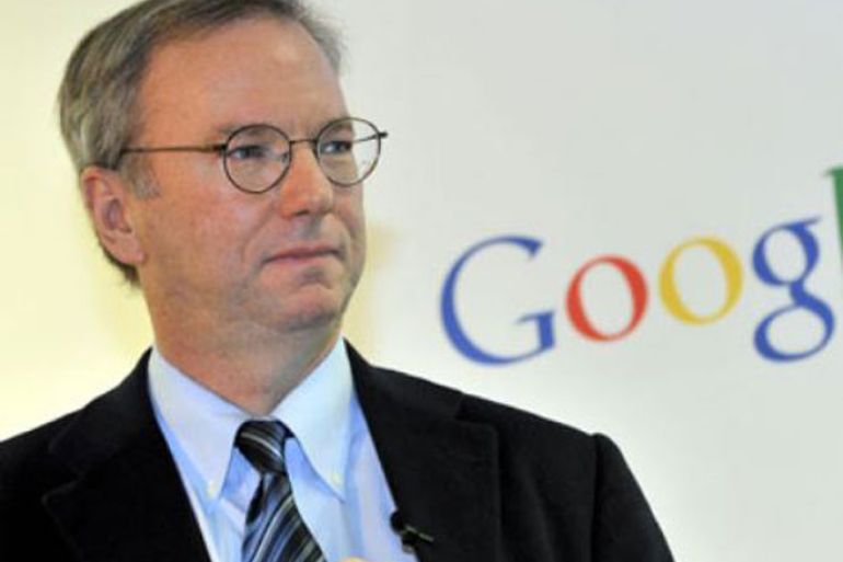 google executive chairman eric schmidt is seen during a news conference at the main office of google korea in seoul on november 8, 2011. schmidt said that he has asked the south korean president and top telecommunication regulator to take a cue from countries with more lax rules on the internet.
