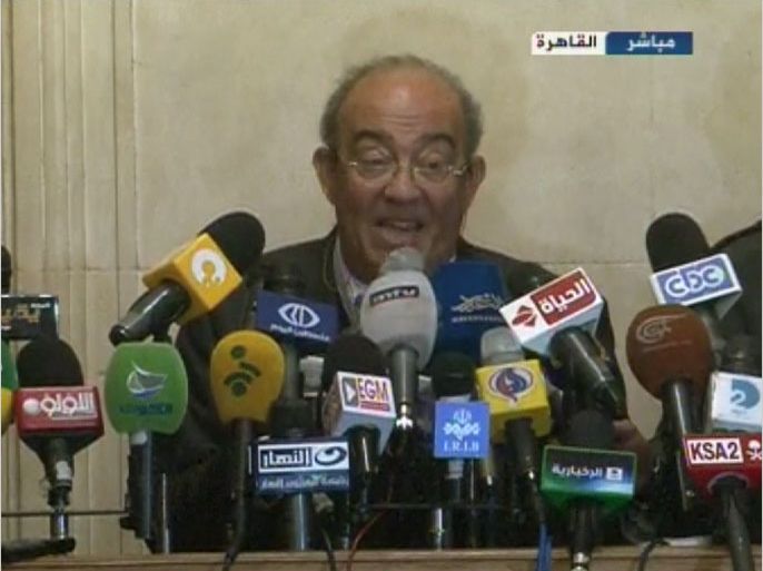مؤتمر صحفي لأحمد البرعي / المتحدث باسم جبهة الإنقاذ الوطني المعارضة بمصر