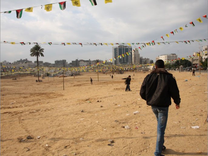 أرض السرايا الذي ستقيم حركة فتح اانطلاقتها ال 48 يوم الجمعة المقبل