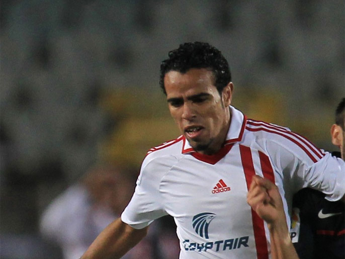 ‪حازم إمام سجل ثاني أهداف الزمالك‬ (غيتي -أرشيف)